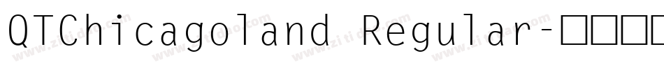 QTChicagoland Regular字体转换